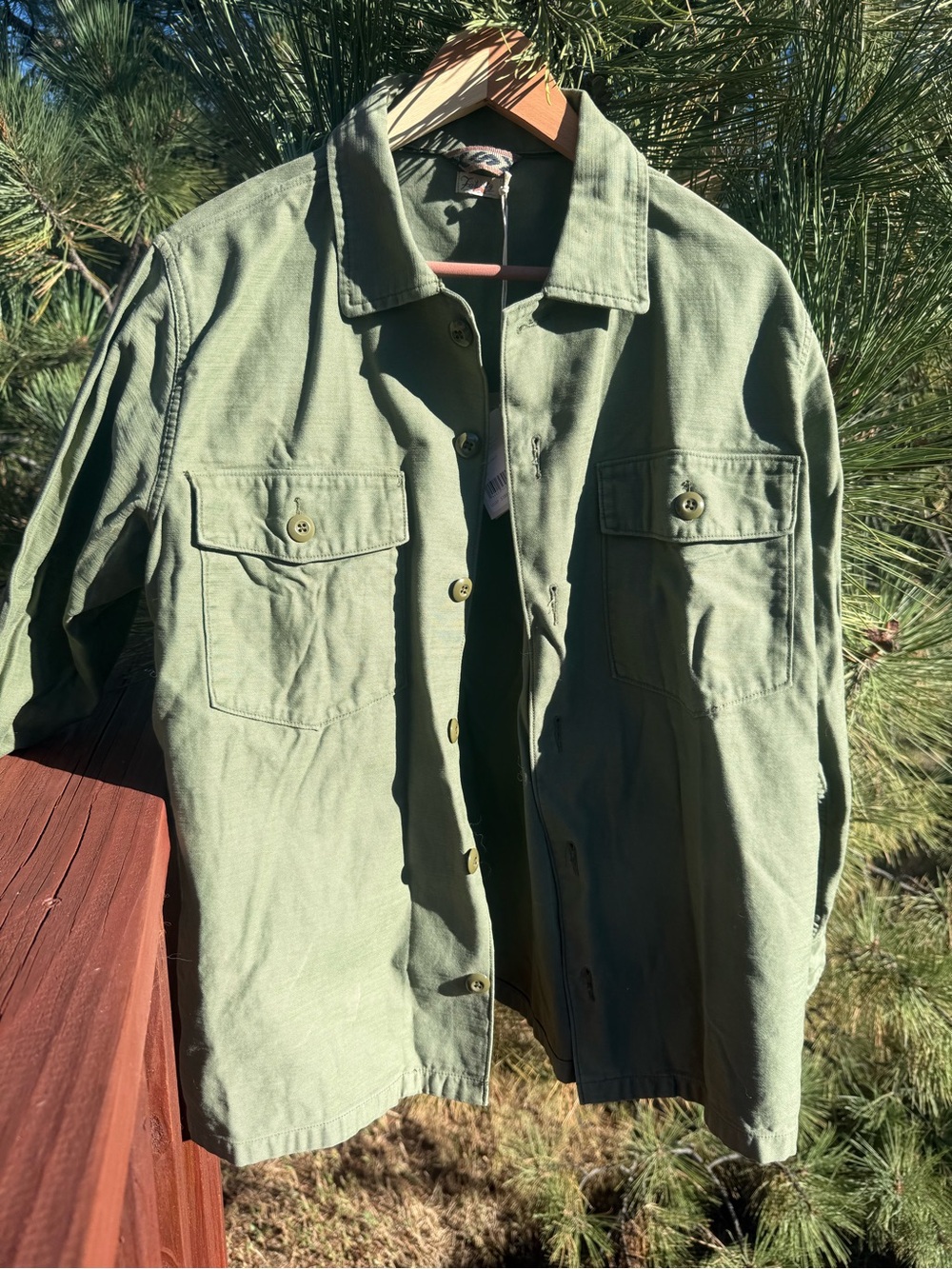 Fatherly Savannah Cotton Overshirt Fatigue
